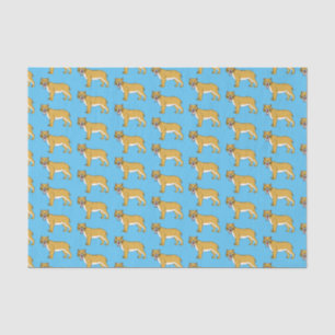 Saber-toothed tiger illustration tissue paper