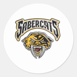 Sabercats Youth Football & Cheer Classic Round Sticker