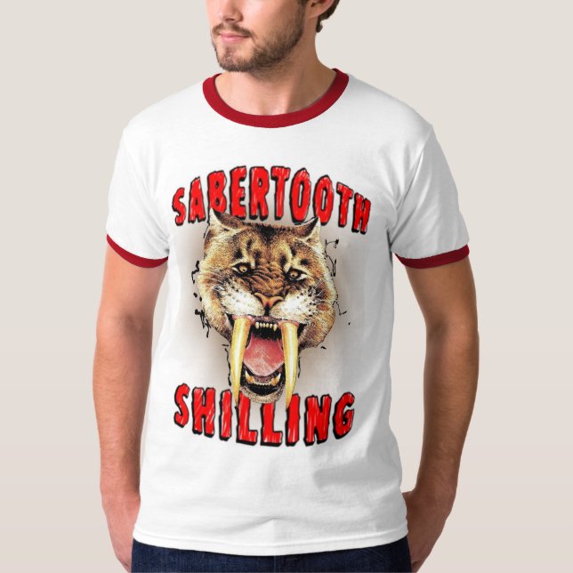 Sabertooth Shilling T-Shirt (Front)