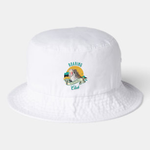 Sabertooth Tiger Retro Forest Sunset Club Bucket Hat