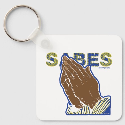 SABES Fan Black History fan Hands Month Keychain