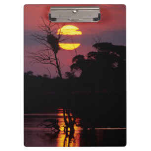 Sabi River At Sunset, Kruger National Park Clipboard