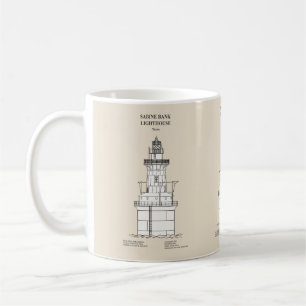 Sabine Bank Lighthouse - Texas - SBD Coffee Mug