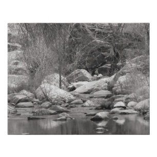 Sabino Creek in Winter Photographic Faux Canvas Print
