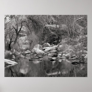 Sabino Creek in Winter Photographic Poster