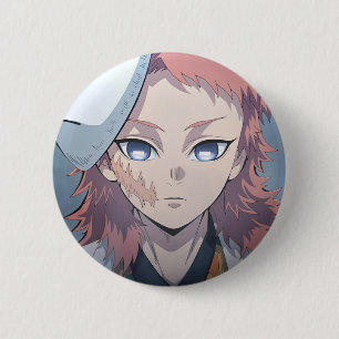 Sabito brooch from the anime Demon Slayer Button