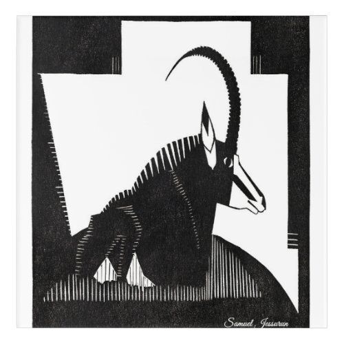 Sable Antelope by Samuel Jessurun 1927 Acrylic Print
