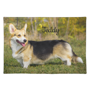 Sable Cardigan Welsh Corgi Dog Cloth Placemat