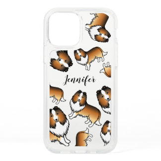 Sable Cartoon Sheltie Dogs Pattern &amp; Name Speck iPhone 12 Case