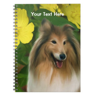 Sable Collie Fantasy Dog Art Notebook