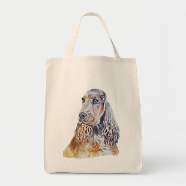 Sable English Cocker Spaniel Tote Bag (Front)