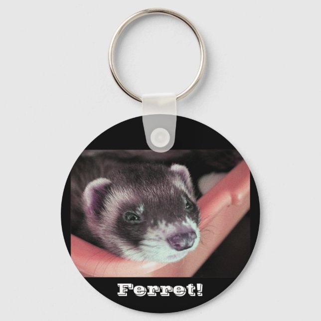 Sable Ferret Keychain (Front)