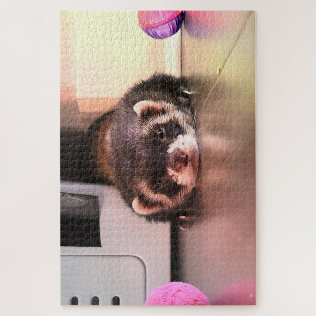 Sable Ferret Pouting Jigsaw Puzzle (Vertical)