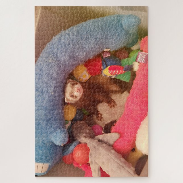 Sable Ferret Toybox Jigsaw Puzzle (Vertical)