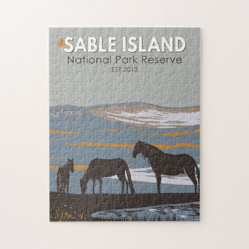 Sable Island National Park Reserve Canada Vintage Jigsaw Puzzle