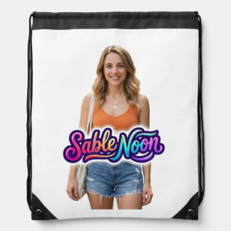Sable Noon Beauty Pose #1 Drawstring Bag