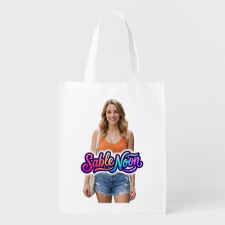 Sable Noon Beauty Pose #1 Grocery Bag