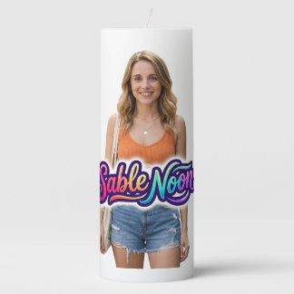 Sable Noon Beauty Pose #1 Pillar Candle