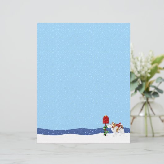 Sable Papillon Christmas Mail (Standing Front)