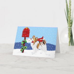 Sable Papillon Christmas Mail Holiday Card
