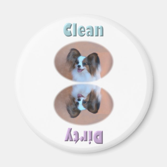 Sable Papillon Dishwasher Magnet (Front)