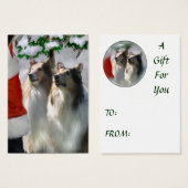 Sable Rough Collie Christmas Gifts (Front & Back)
