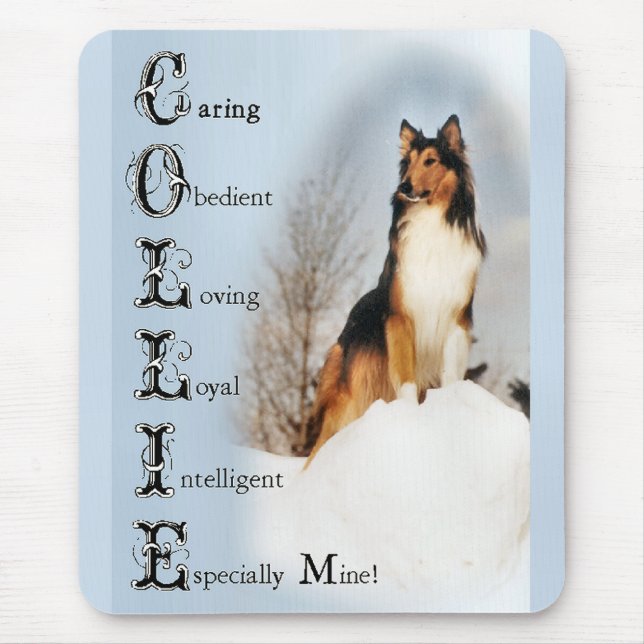 Sable Rough Collie Gifts Mouse Pad (Front)