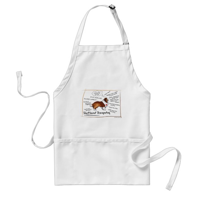Sable sheltie adult apron (Front)
