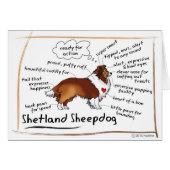 Sable sheltie cards (Front Horizontal)