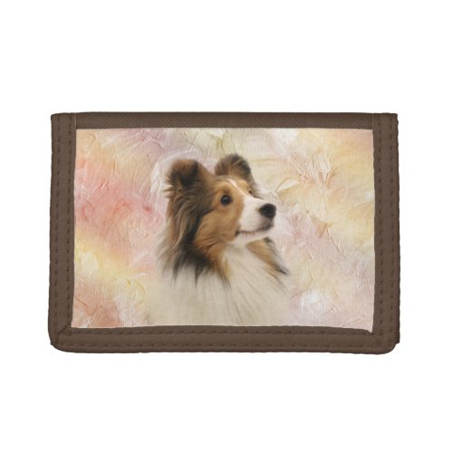 Sable Shetland Sheepdog Trifold Wallet