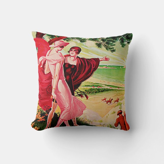 Sables d'Or Les Pins Throw Pillow (Front)