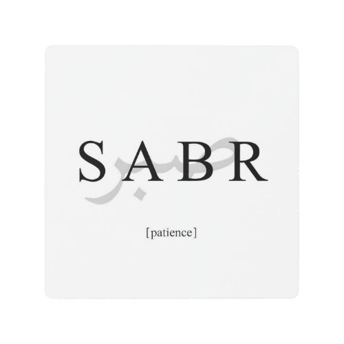 SABR patience Metal Print