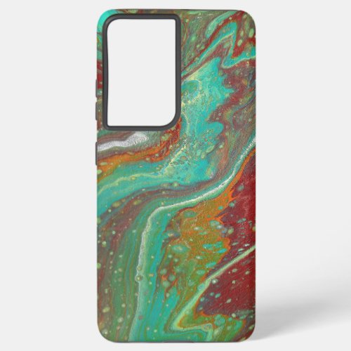 Sabre Dance 3 Green and Red Abstract Phone Case