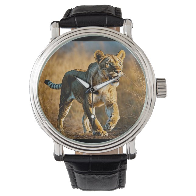 Sabre-Toothed Spotted Lioness Ambush – Predator vs Watch (Front)