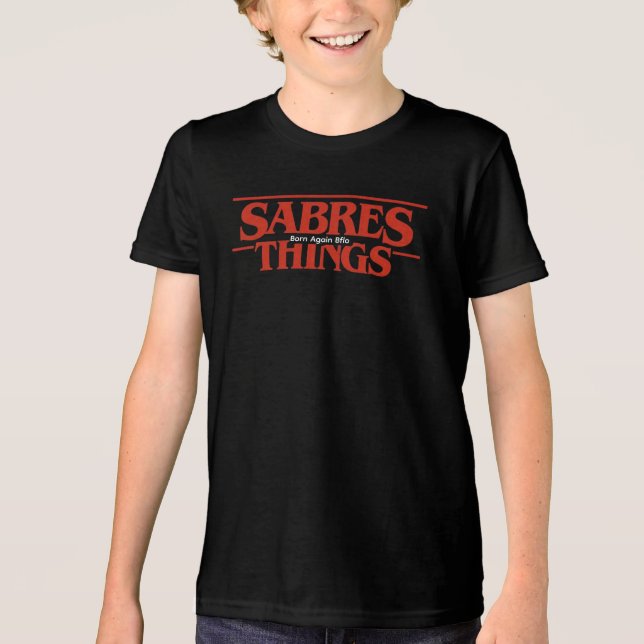 Sabres Born Again Bflo Things Tri-Blend Shirt (Front)