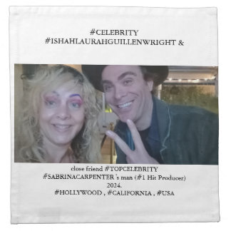 #SABRINACARPENTER 's #PRODUCER with #LAURAHGUILLEN Cloth Napkin