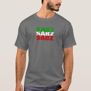 "SABZ" Iran Tricolor Flag T-Shirt
