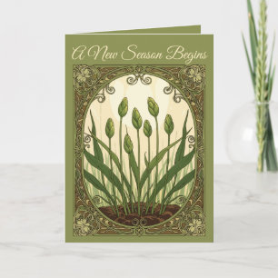 Sabzeh Rebirth Vintage Botanical Nowruz Art Card
