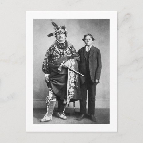 Sac and Fox Nation 1868 Postcard
