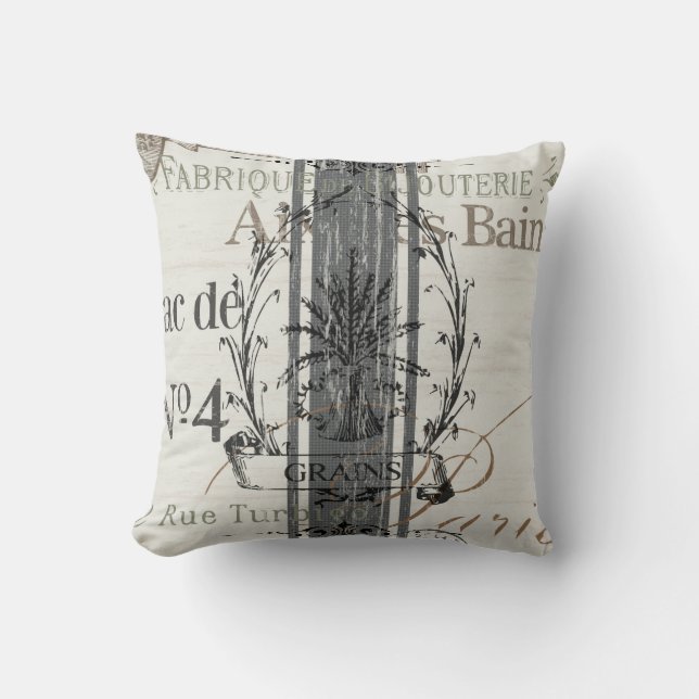 Sac de No 4 Throw Pillow (Front)