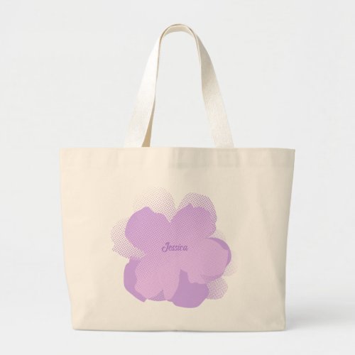 Sac Fourre_tout Jumbo Popflower Lilas Large Tote Bag
