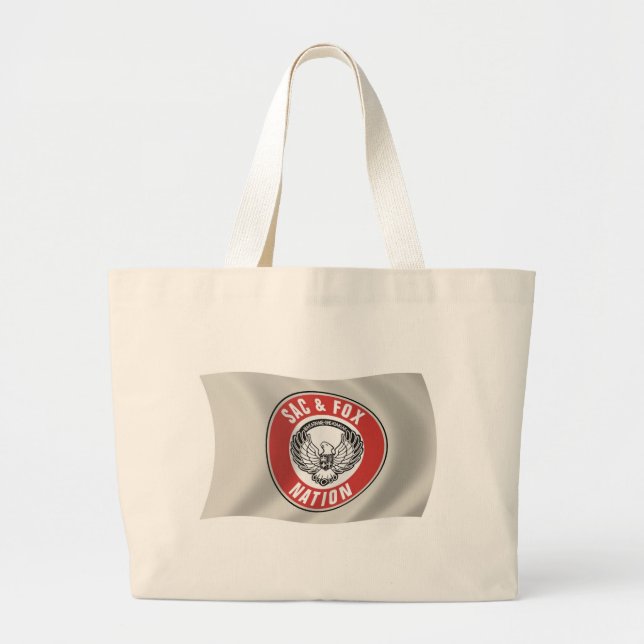 Sac & Fox Nation (Oklahoma) Flag Tote Bag (Front)