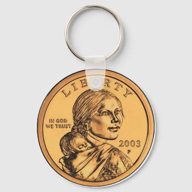 Sacagawea Dollar Keychain (Front)