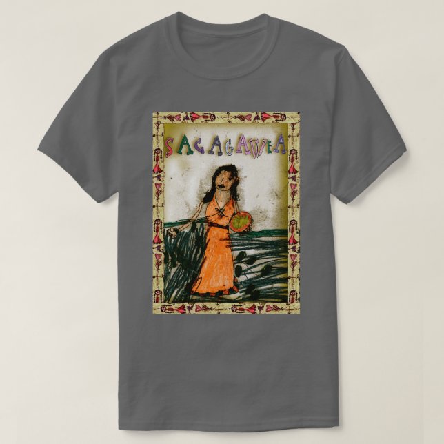 Sacagawea Long  T-Shirt (Design Front)