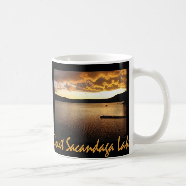 Sacandaga Sunset Yellow Coffee Mug (Right)