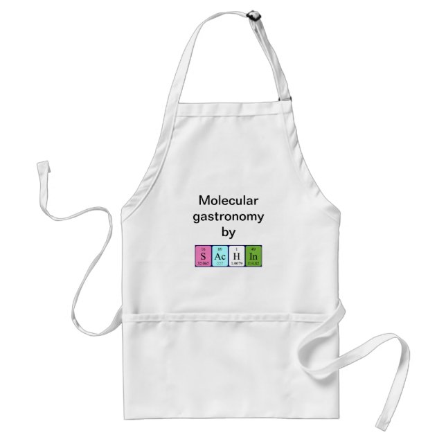 Sachin periodic table name apron (Front)