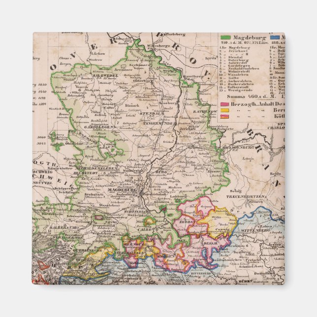 Sachsen, Anhalt Magnet (Front)