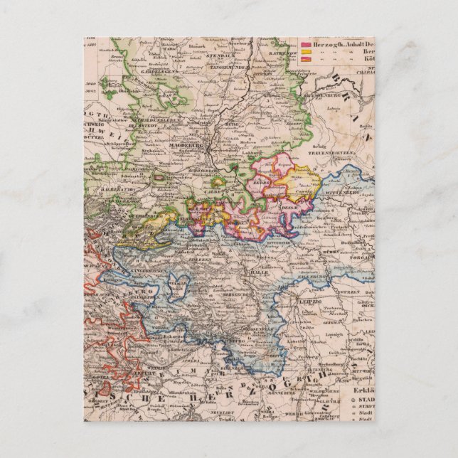 Sachsen, Anhalt Postcard (Front)