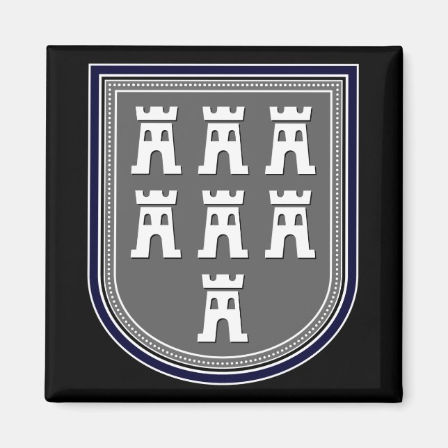 Sachsen Wappen Magnet (Front)