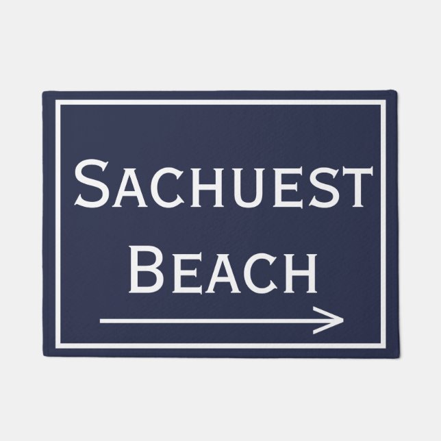 Sachuest Second Beach Newport RI Doormat (Front)